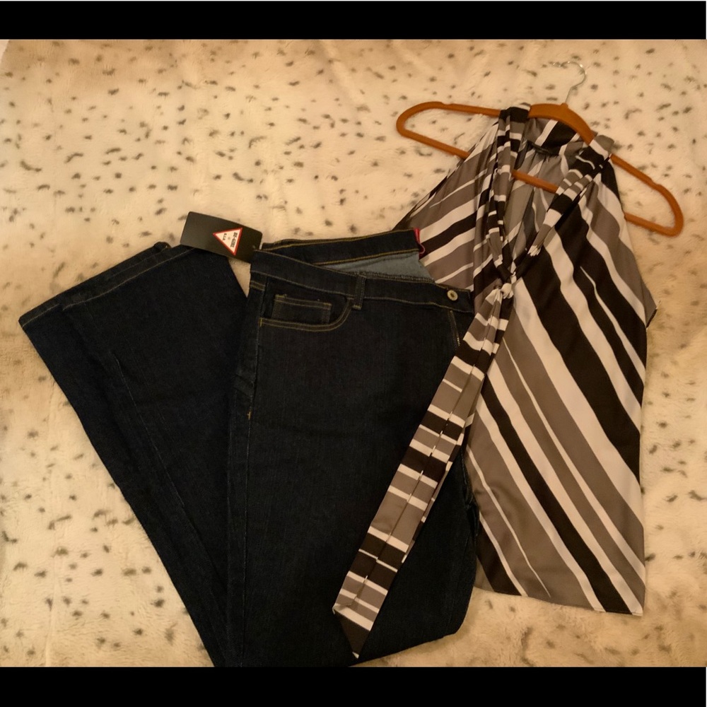 Dark indigo women’s jeans size 20